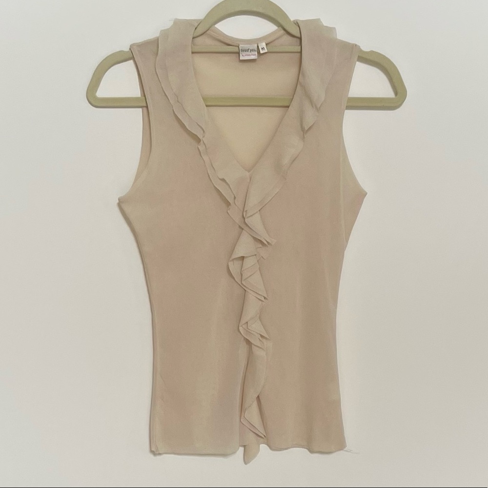 Anthropologie netted tank top